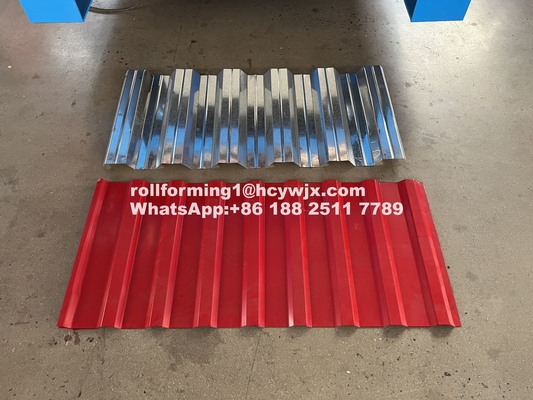0.3-0.6mm 5.5KW パワー ダブルレイヤーロール 形成マシン