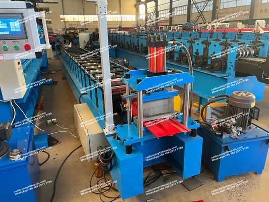 20 ローラーステーション制御システム PLC制御 壁のための冷鉄ロール形成機械