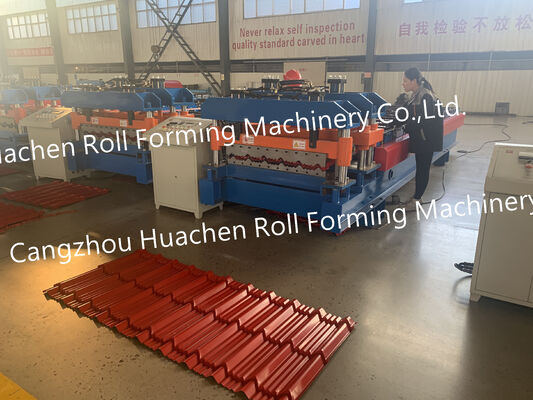 Aluminum Roofing Sheet Roll Forming Machine Metal Tile Making Machine