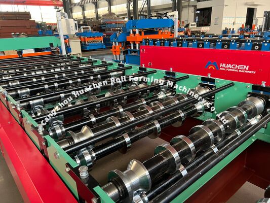 アウトレット 中国からの二層屋根タイルロール形成機械