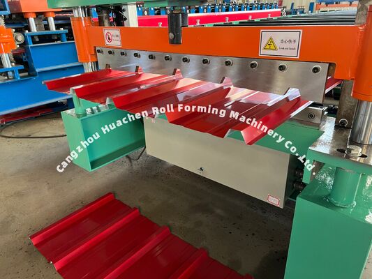 アウトレット 中国からの二層屋根タイルロール形成機械
