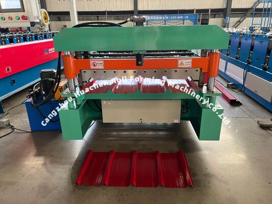 アウトレット 中国からの二層屋根タイルロール形成機械