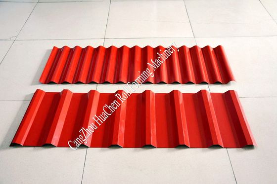 機械 1250mm 幅を形作る鋼板二重層ロールを着色して下さい