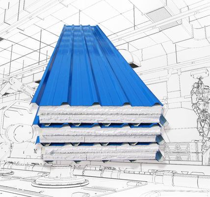 6列3KWの自動Epsサンドイッチ パネルの生産ライン