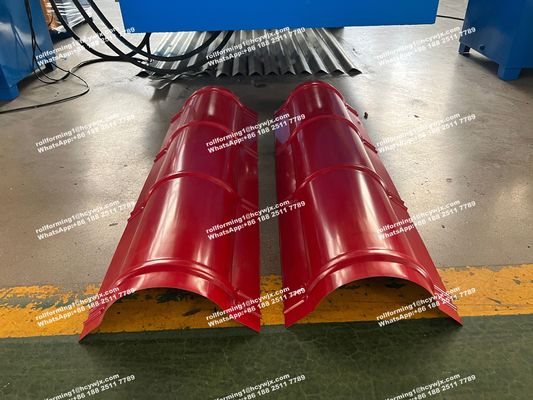 自動リッジキャップロール形成機械 屋根タイル製造機械 水力切断