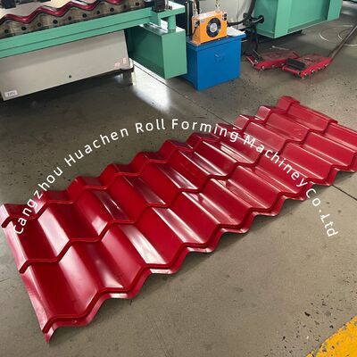 プロの自動金属屋根ガラスのタイルロール形成機械 16 ステーション, 4m/min 速度,PLC制御