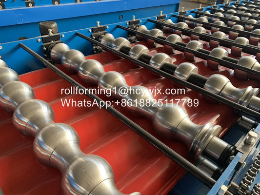 2m/Min PLC制御機械を形作る骨董品によって艶をかけられるタイル ロール